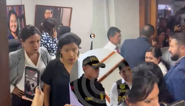 Personal de Ahora Nación y Fuerza Popular se enfrentan por una oficina