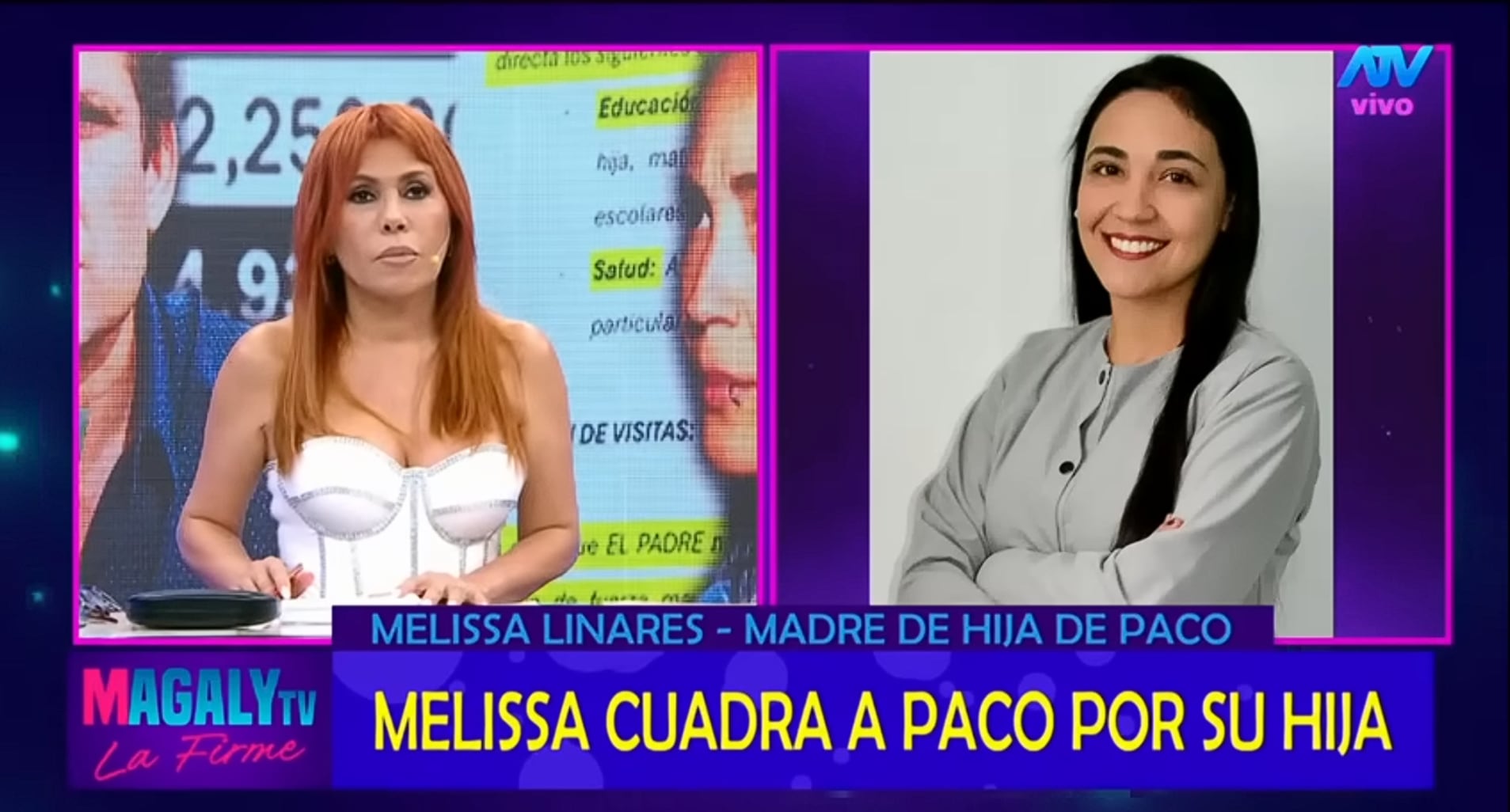 TROME - Melissa Linares arremete en contra de Paco Bazán.