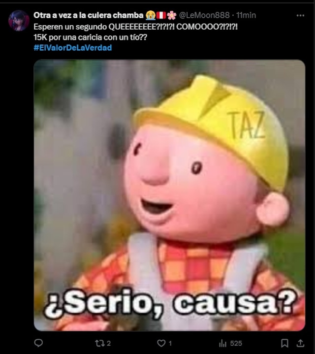 Memes de Pablo Heredia en El Valor de la Verdad. (Redes sociales)