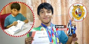 Guillermo Romero, escolar de 15 años, logró el primer puesto de admisión a la carrera de Ingeniería de Inteligencia Artificial en San Marcos. (Entrevista y foto composición: Isabel Medina / Trome).