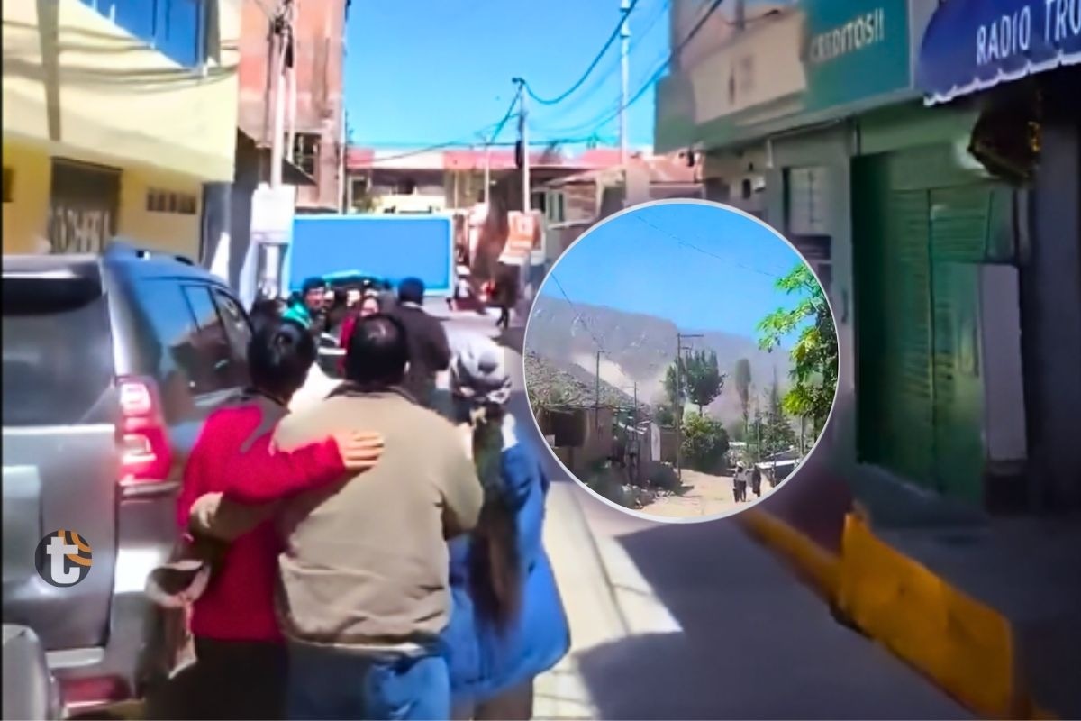 Pobladores de Parinacochas pudieron evacuar a tiempo y no se registraron graves daños (imagen: @Andina)