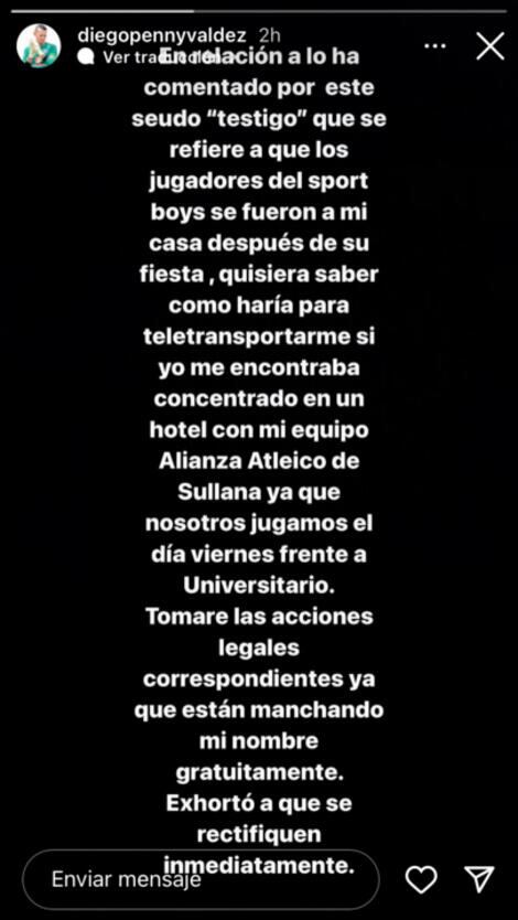 Diego Penny estalló luego que se dijera en Magaly TV que él prestó su casa para juerga del 'Gato' Cuba. Foto: Captura.