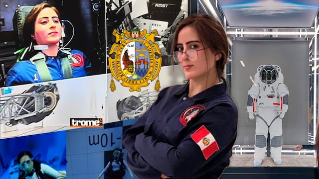 Joven ingeniera peruana es sanmarquina y avanza en la investigación espacial. (Isabel Medina / Compos. Trome).