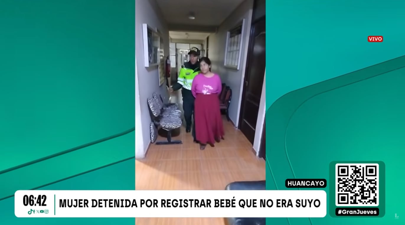 La intervenida de 41 años fue detenida por la policía y buscan a la madre biológica para confirmar su declaración.