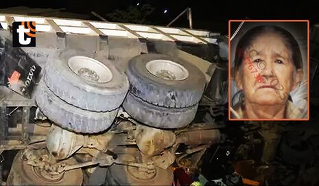 Trágico final: abuelita MUERE APLASTADA por pesado volquete en Huarochirí
