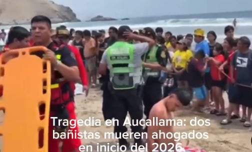 Dos personas mueren ahogadas el 1 de enero del 2026 en la playa Chacra y Mar.