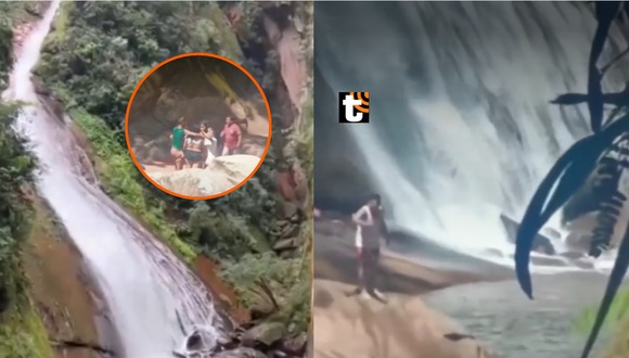 TROME - Dos muertos en catarata Velo de la Novia por derrumbe de rocas: Una niña y un adulto mayor son las víctimas