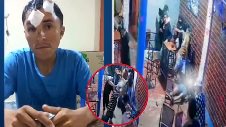Piura: hombre recibe brutal ataque con sillas en discoteca