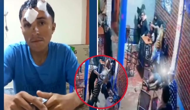 Piura: hombre recibe brutal ataque con sillas en discoteca