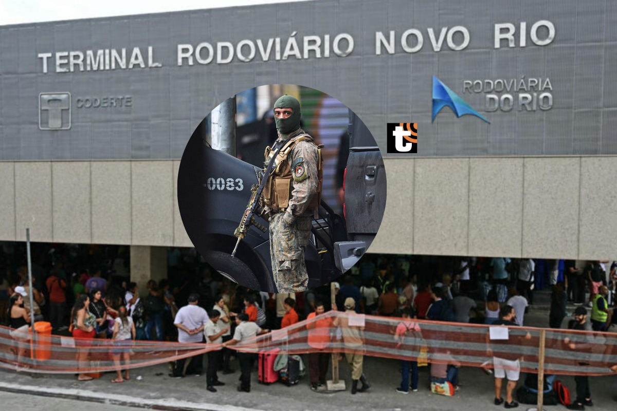 Un hombre mantuvo secuestradas a más de 15 personas dentro de un terminal de buses en Río de Janeiro. Fotos: AFP.