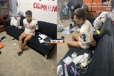 ¡LO AGARRARON DURMIENDO! Barrista de la ‘U’ cae con revólver, municiones, machetes, explosivos y marihuana
