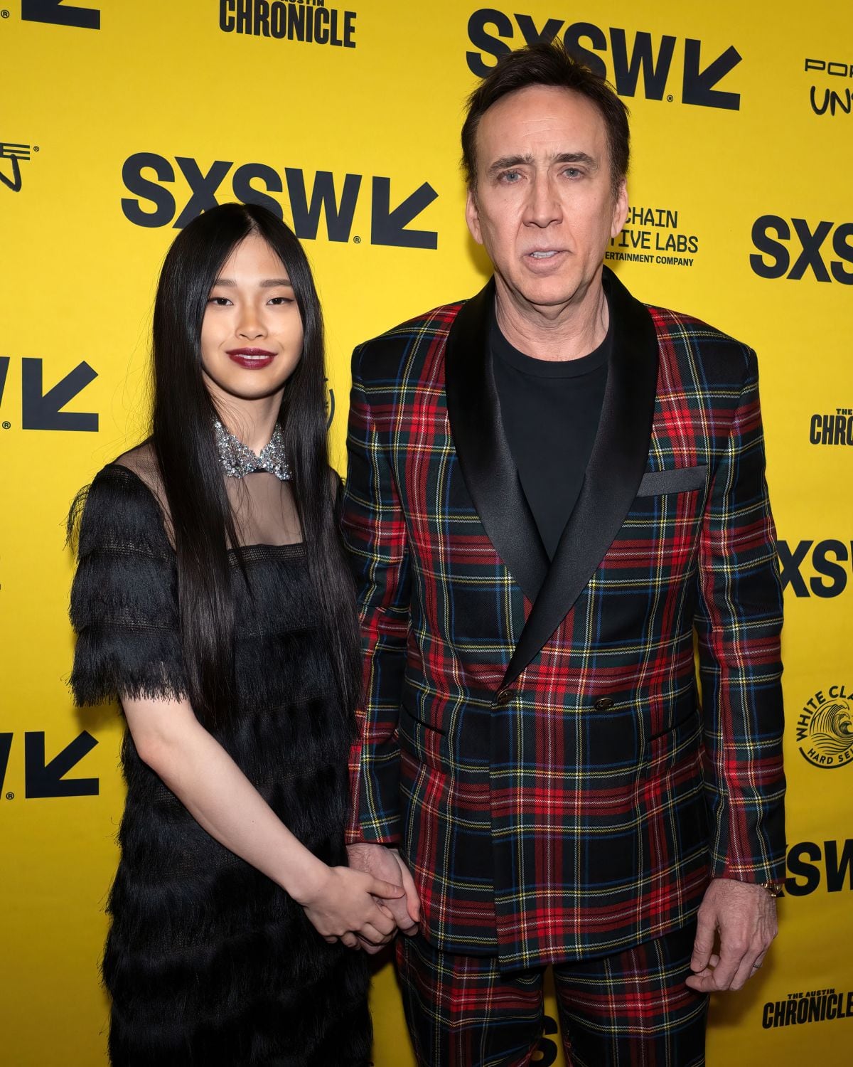 Nicolas Cage y su esposa Riko Shibata (Foto: AFP)