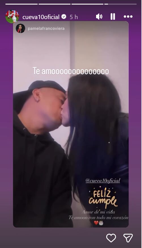 Pamela Franco le dedica romántico mensaje cumpleañero a Christian Cueva.