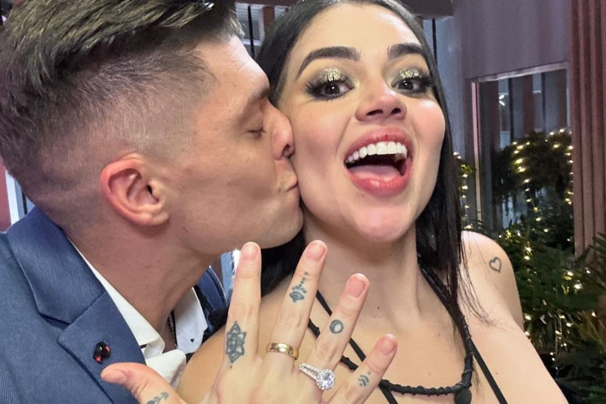 Ignacio Baladán y su novia