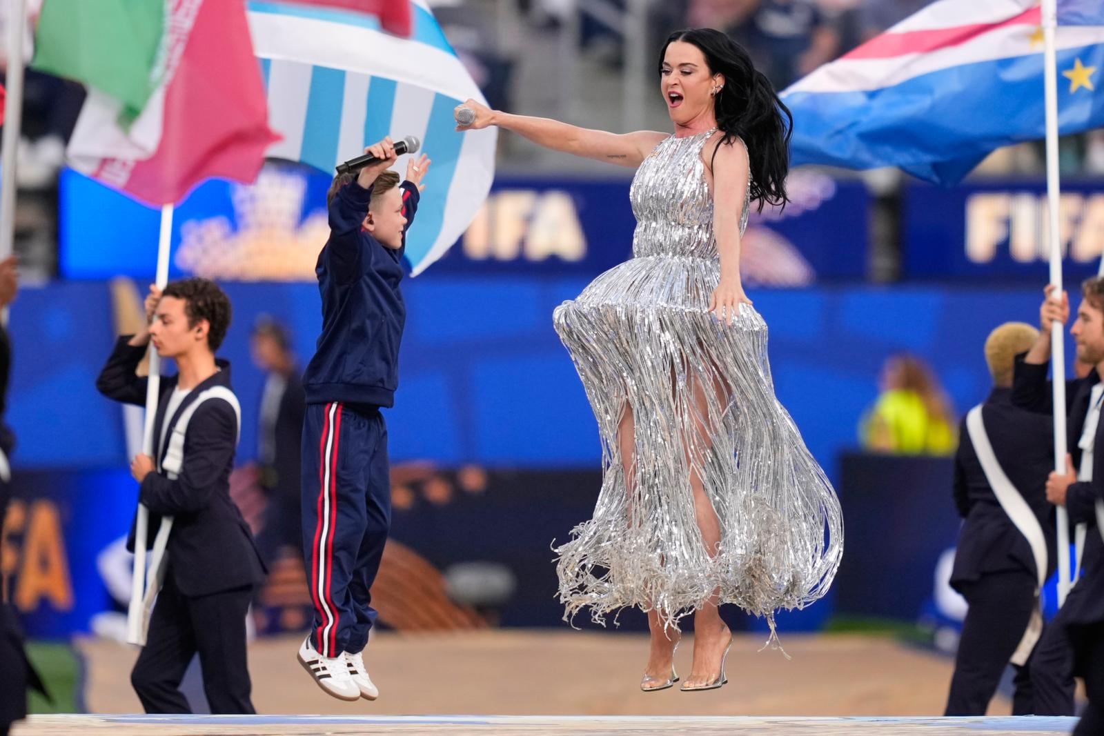 Katy Perry emocionada por la inauguración del Mundial 2026. (AP)