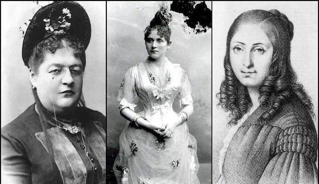 Clorinda Matto de Turner, Zoila Aurora Cáceres y Flora Tristán, tres pensadoras que influyeron en la historia del Perú y abogaron por la igualdad de los géneros. Foto: Dominio Público