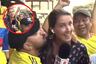 La indignación de una periodista de ESPN luego que hincha de Colombia intentara besarla en vivo