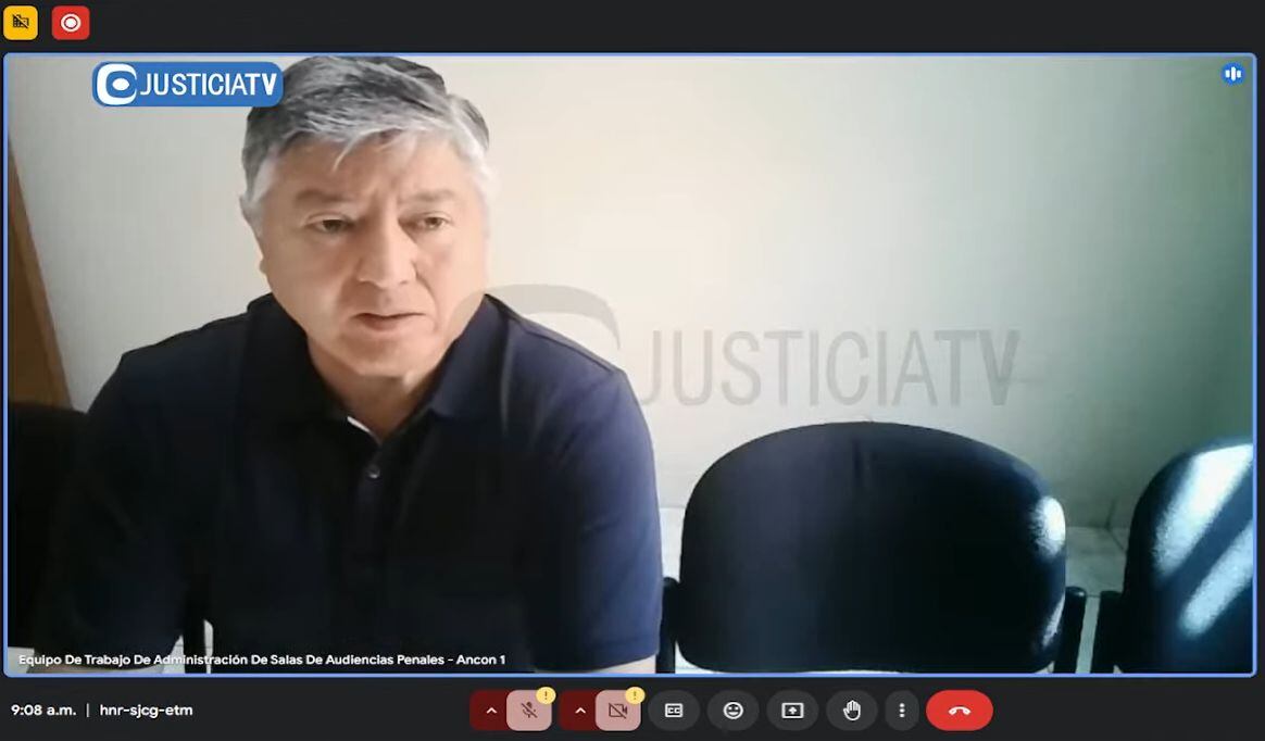 Mateo Castañeda cumple 24 meses de prisión preventiva desde noviembre. (Foto: JusticiaTV)