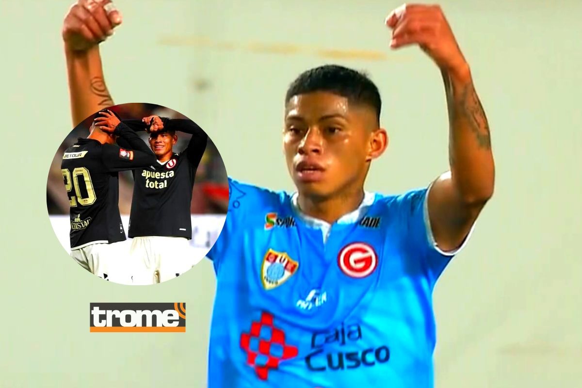 Kevin Quevedo celebra gol ante Universitario en Ate (Foto: Liga1)