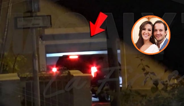 Camioneta de Jean Paul Gabuteau ingresando a la casa de Silvia Cornejo (Magaly Tv)