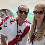 Brunella y Richard disfrutaron a lo grande la inauguración del Mundial 2026 en México con César Acuña
