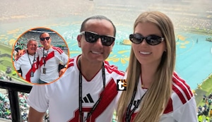 Brunella y Richard disfrutaron a lo grande la inauguración del Mundial 2026 en México con César Acuña