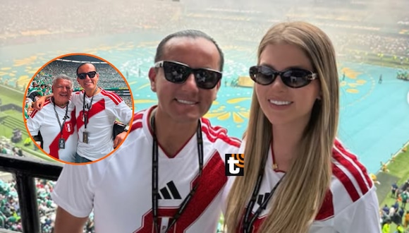 TROME - Brunella y Richard disfrutaron a lo grande la inauguración del Mundial 2026 en México con César Acuña
