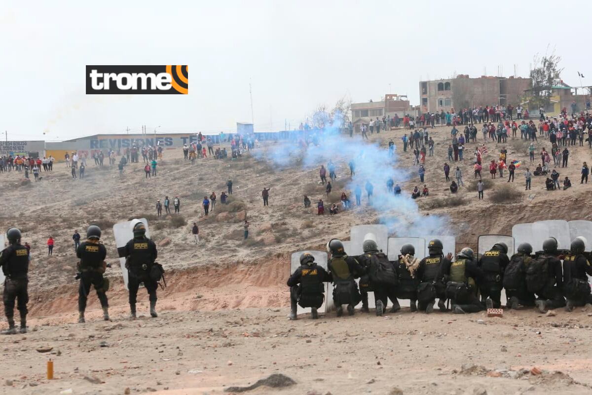 Manifestantes toman aeropuerto de Arequipa. (Fotos: Leonardo Cuito @photo.gec)