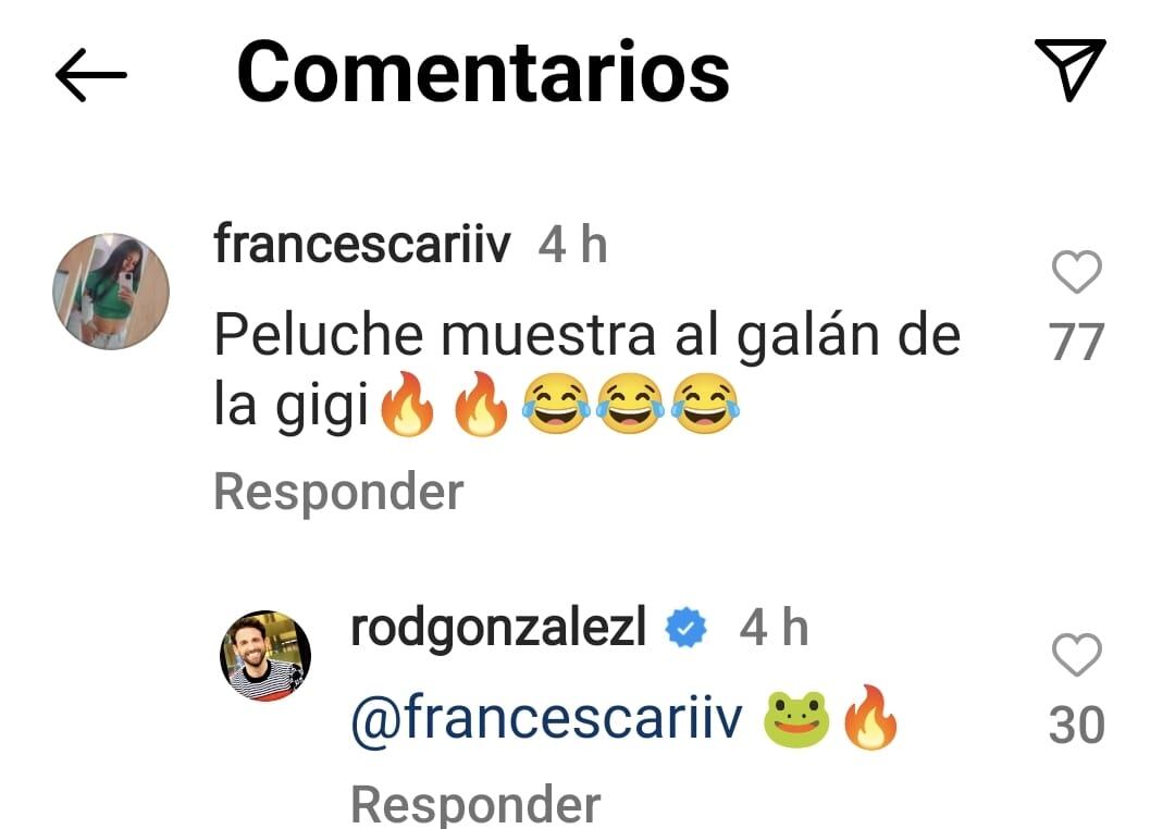 Usuarios le piden a Peluchín que “ponche” al galán de su amiga Gigi Mitre. (Foto: @rodgonzalezl).