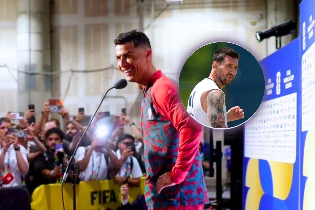 Cristiano Ronaldo dejó 'helado' a periodista que lo quiso comparar con Lionel Messi (Foto: @lanacion)