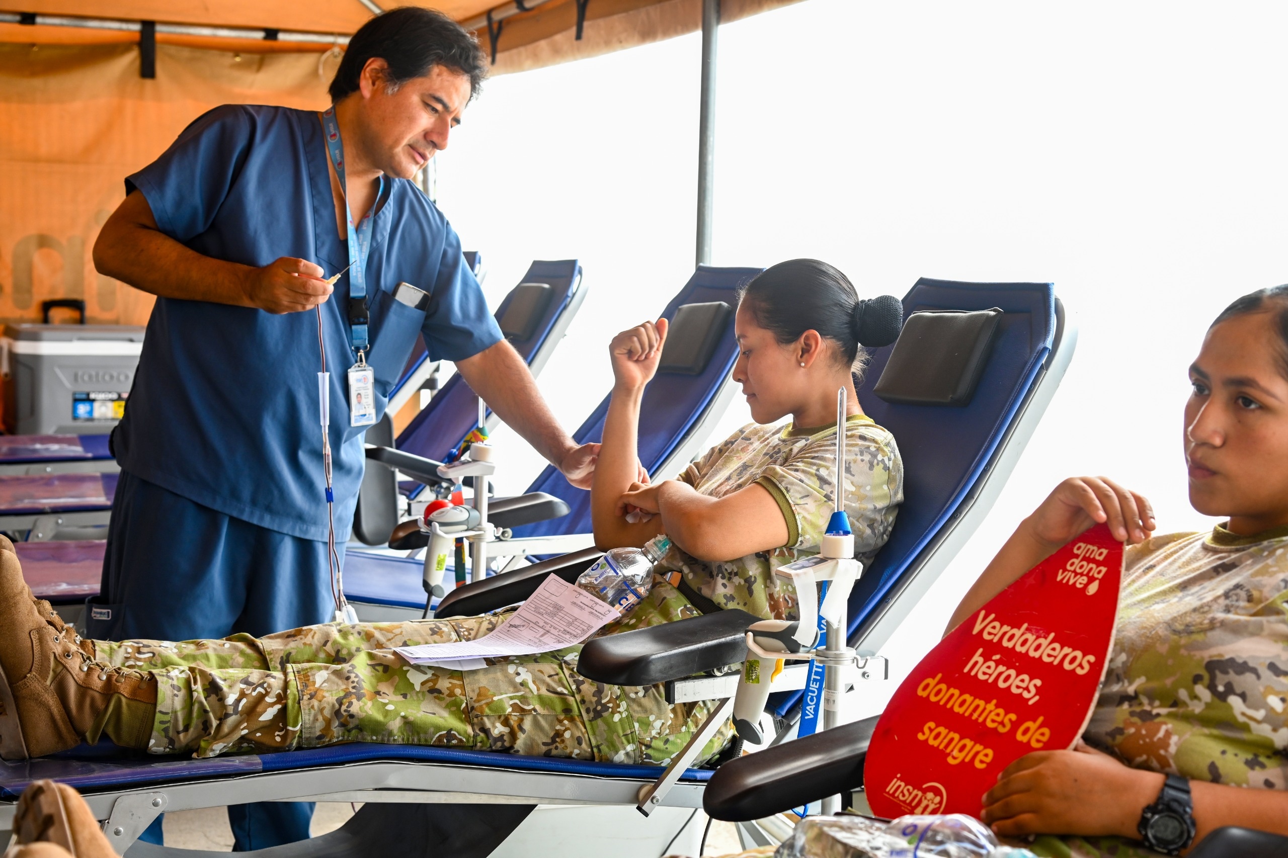 Ministerio de Salud y Ejército del Perú iniciaron campaña conjunta de donación de sangre.