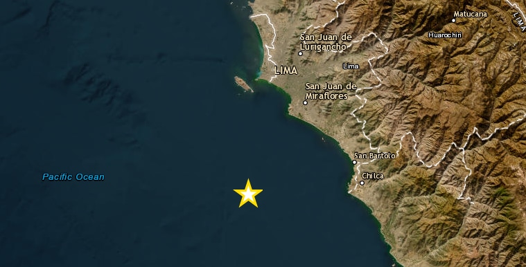 Temblor en Lima