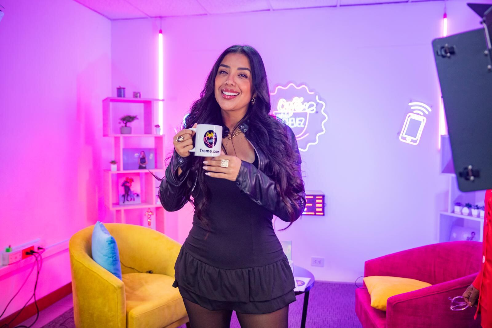 Kate Candela en el Café con la Chevez. Foto: Giancarlo Ávila /@photo.gec