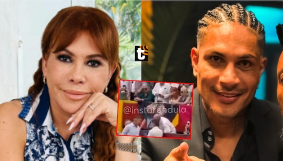 TROME - Magaly Medina y Paolo Guerrero se vieron las caras en la Plaza de Acho: “Si las miradas mataran...”