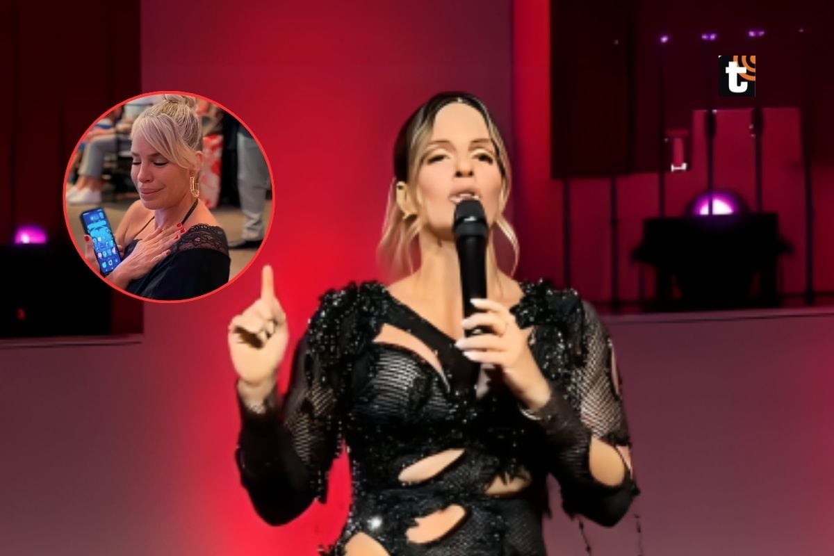 Alejandra Baigorria en evento donde fue premiada.