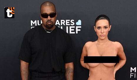 Polémica en los Grammy: Bianca Censori, la esposa de Kanye West, se mostró desnuda y genera escándalo en ...