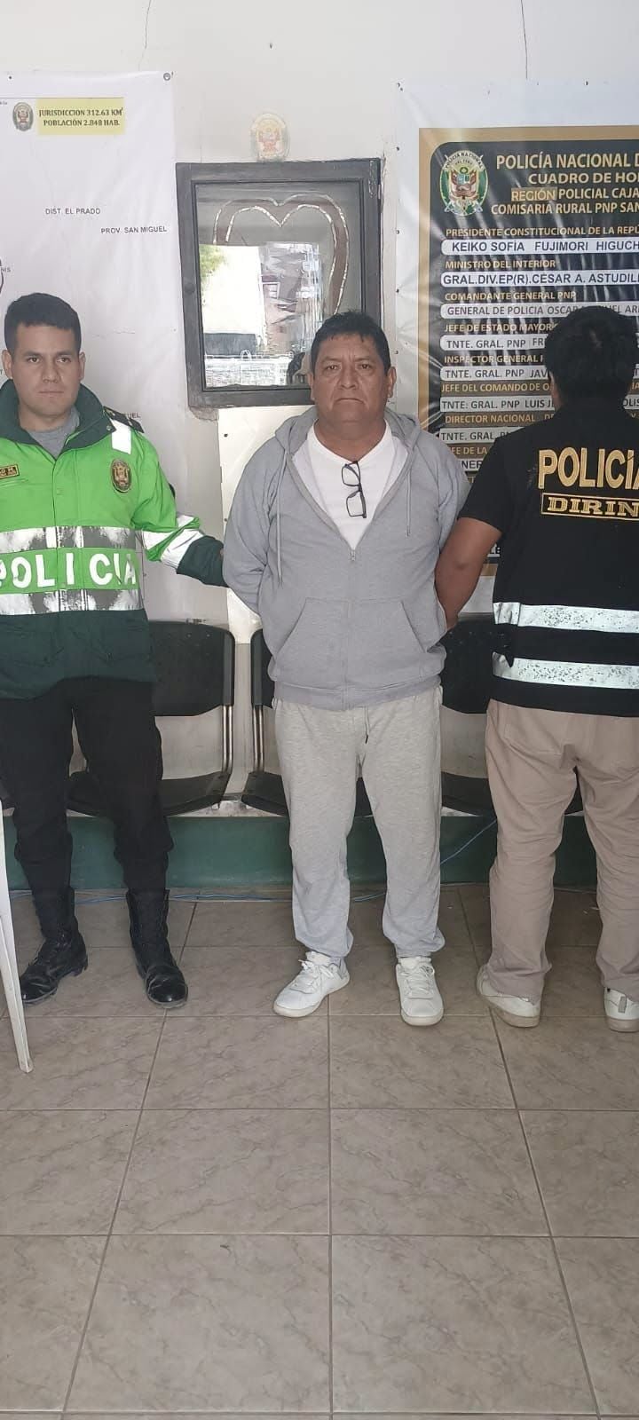 Detienen a Herman Rodas Coscol, alcalde de San Gregorio, Cajamarca