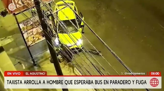 Hombre atropelló a un sujeto que esperaba en la vereda.