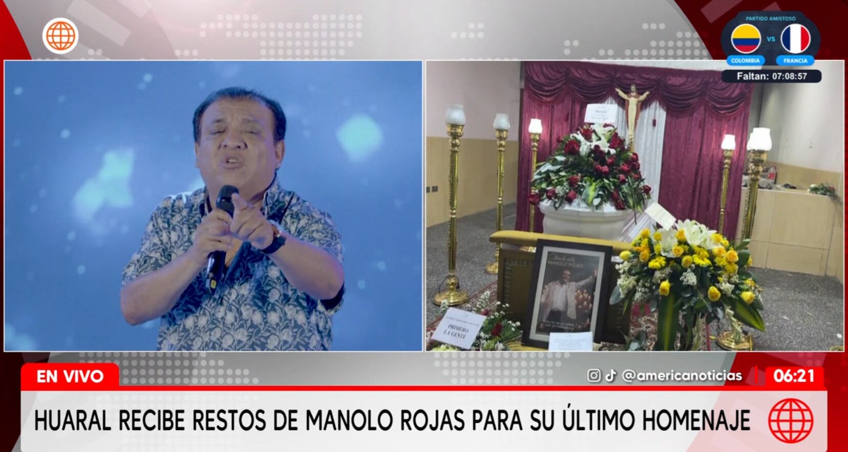 Restos de Manolo Rojas ya son velados en Huaral, donde recibirán un homenaje póstumo.