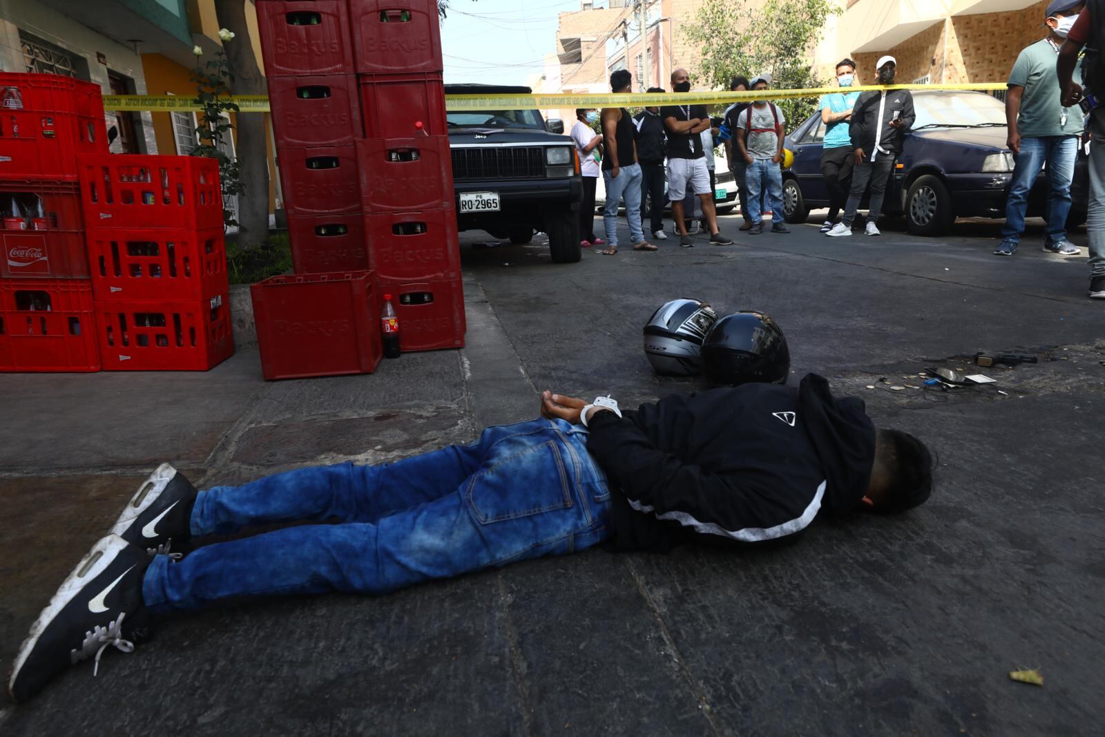 Sujetos armados iban a robar siete mil soles pero cayeron a balazos. | Foto: Gonzalo Córdova