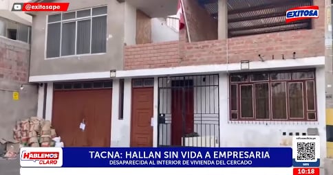 Mujer de 65 años es hallada enterrada dentro de su propia casa en Tacna.