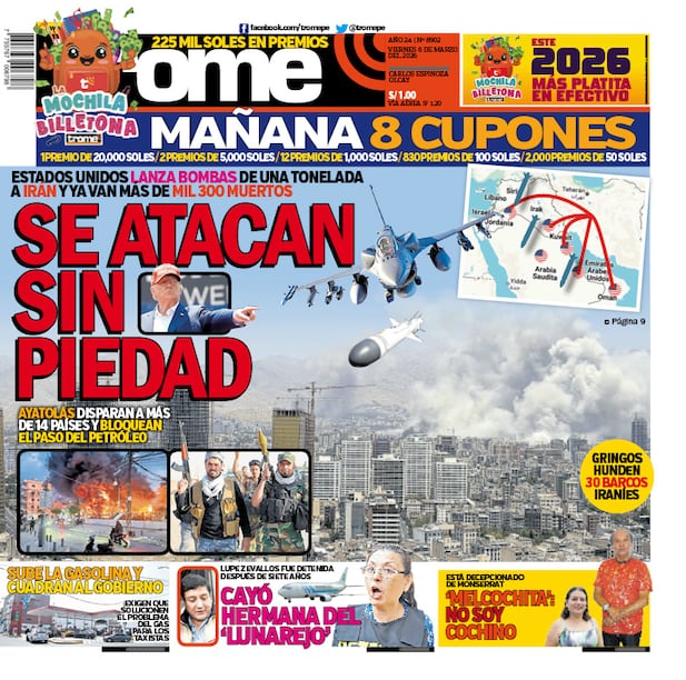 portada trome viernes 6 de marzo 2026