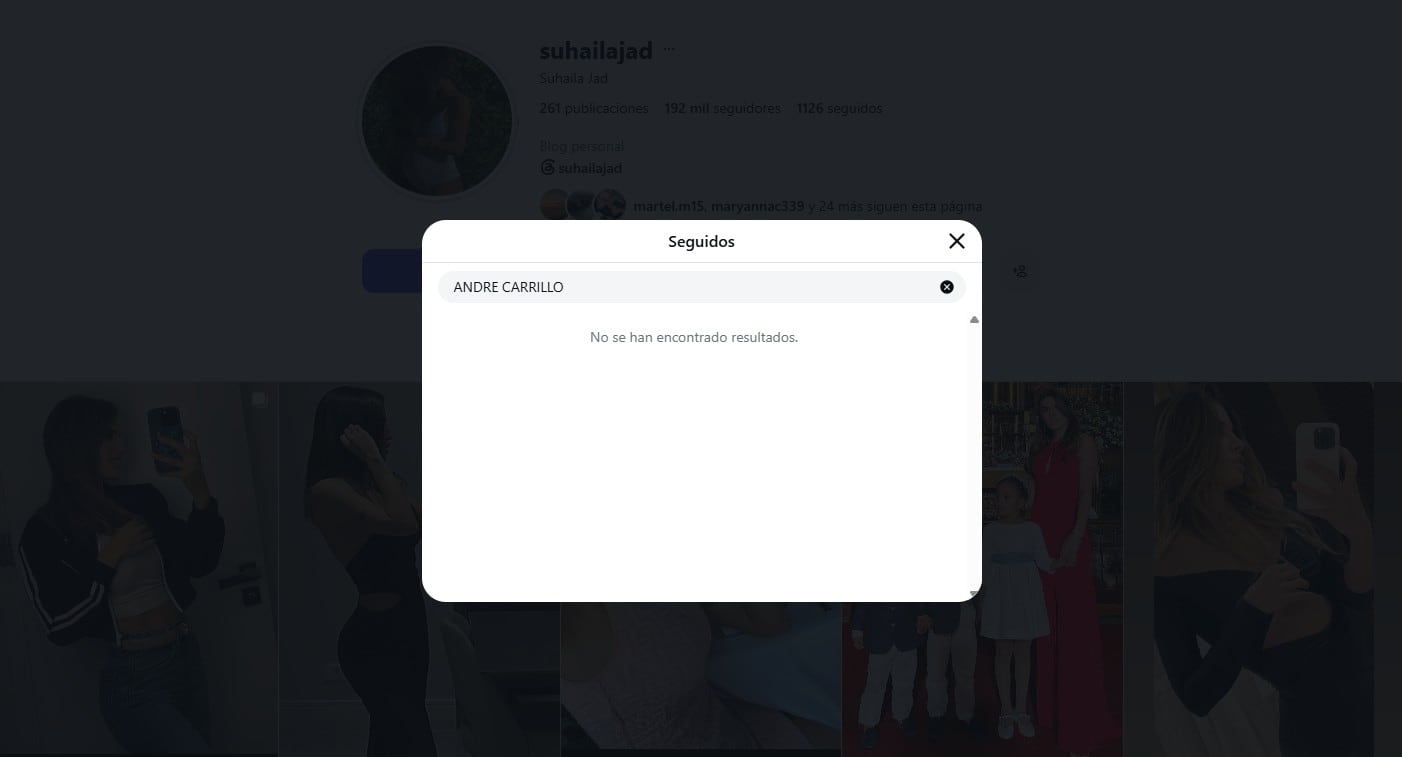 André Carrillo y su esposa se dejaron de seguir en Instagram.