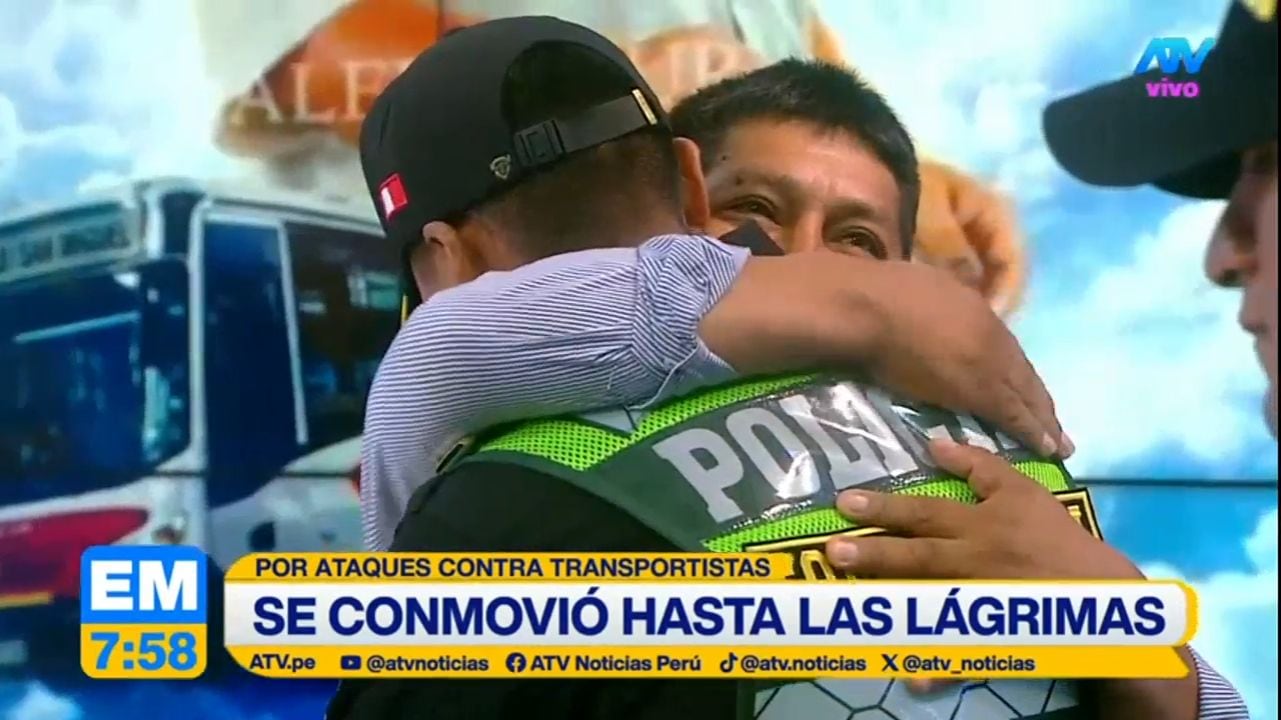 Alferez se dio un emotivo abrazo con dirigente gremial.