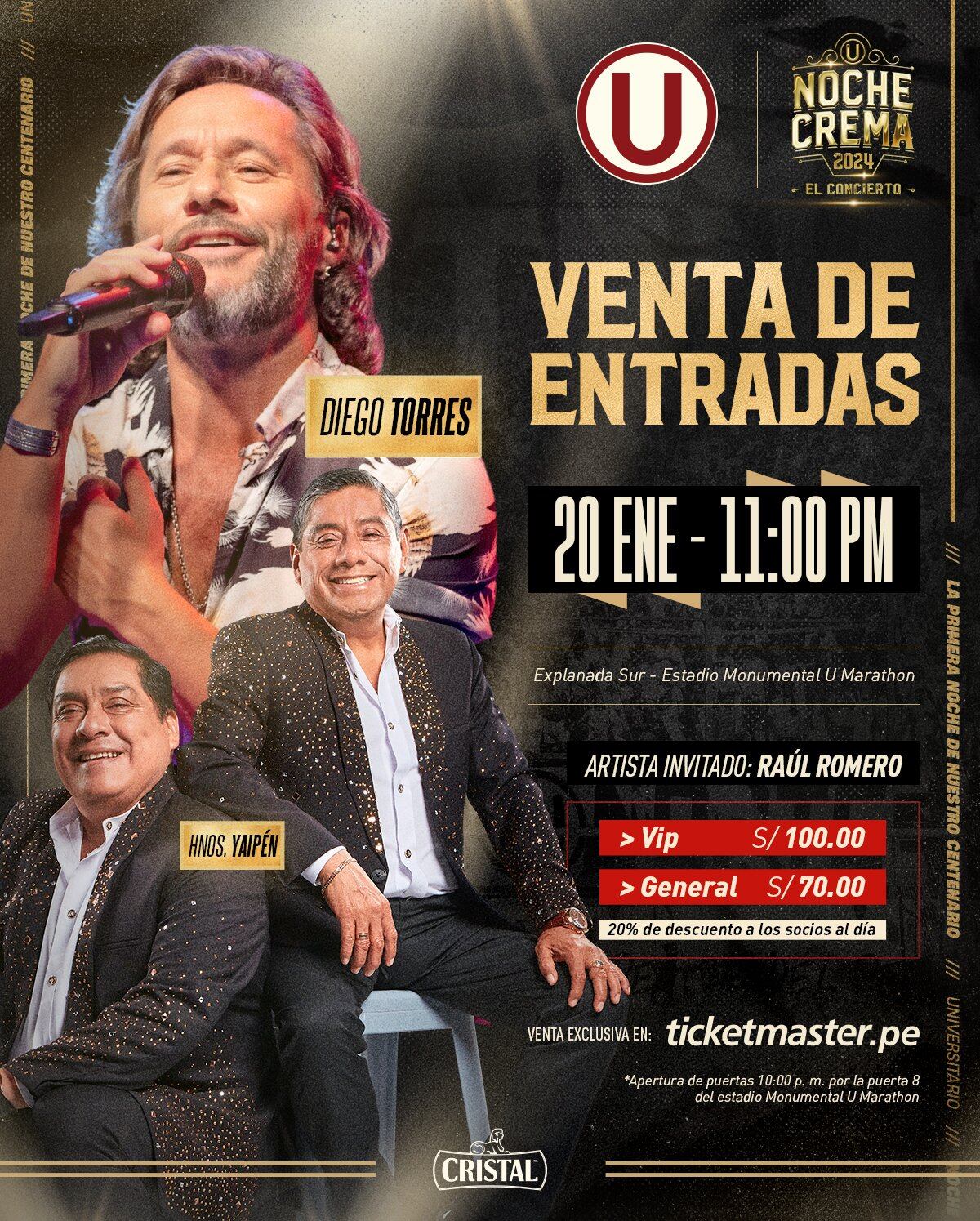 Universitario anunció el concierto de la Noche Crema 2024. (Foto: Universitario)