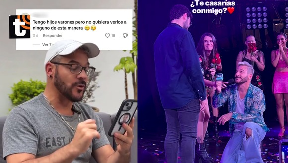 TROME - Adolfo Aguilar ‘parcha’ a sus haters por criticar su pedida de matrimonio a su novio. VIDEO: