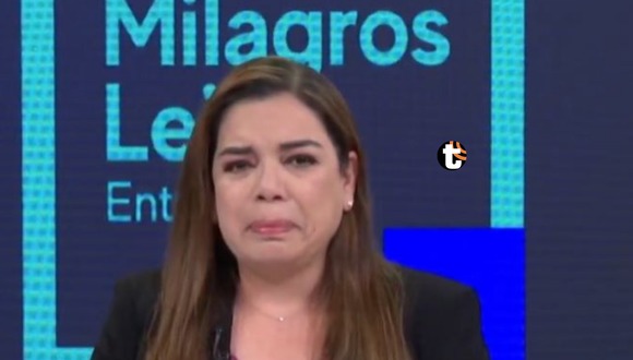 TROME | Milagros Leiva se quiebra en vivo al anunciar muerte de su padre. Video: Willax TV