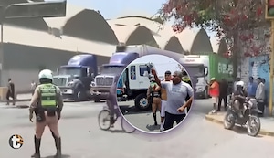 ¡Tragedia en el Callao! Esposos en moto fueron atropellados por tráiler y vecinos bloquean la calle