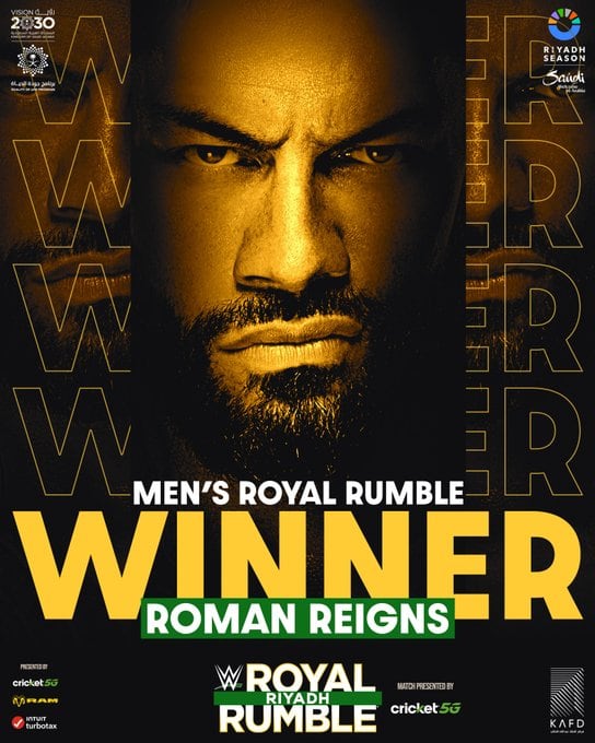 Roman Reigns ganó su segundo Royal Rumble. (WWE)