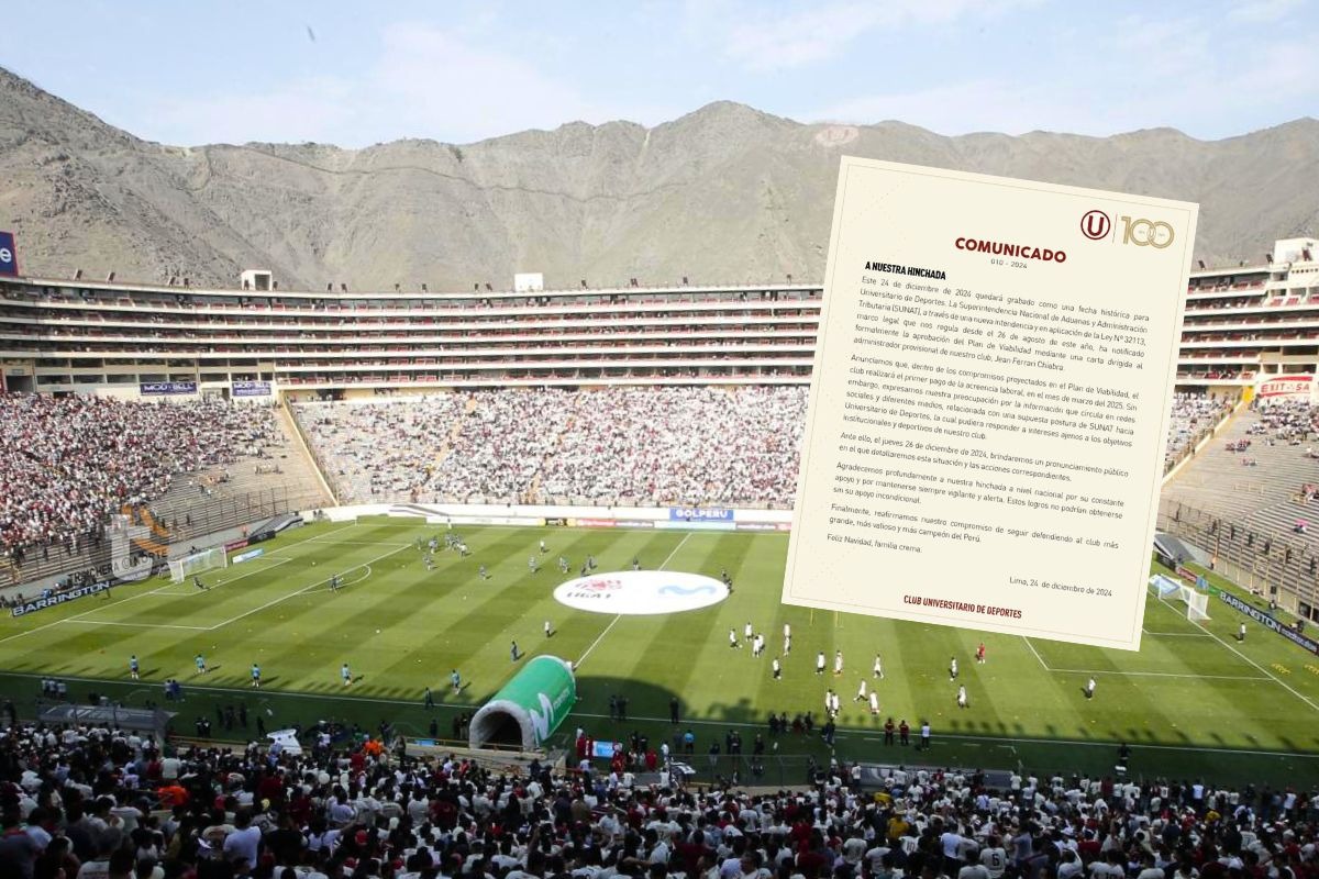 Universitario comparte comunicado aclarando situación con Sunat (Foto: GEC)